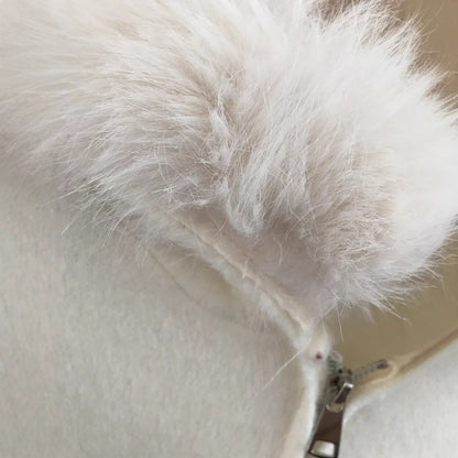 Veste Fourrure Élégante